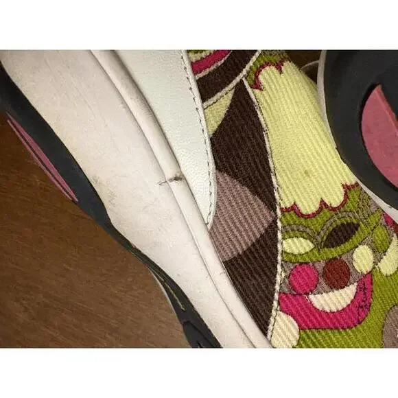 Emilio Pucci Colorful Patterned Sneakers SZ 38 (7.5-8) - Picture 11 of 14
